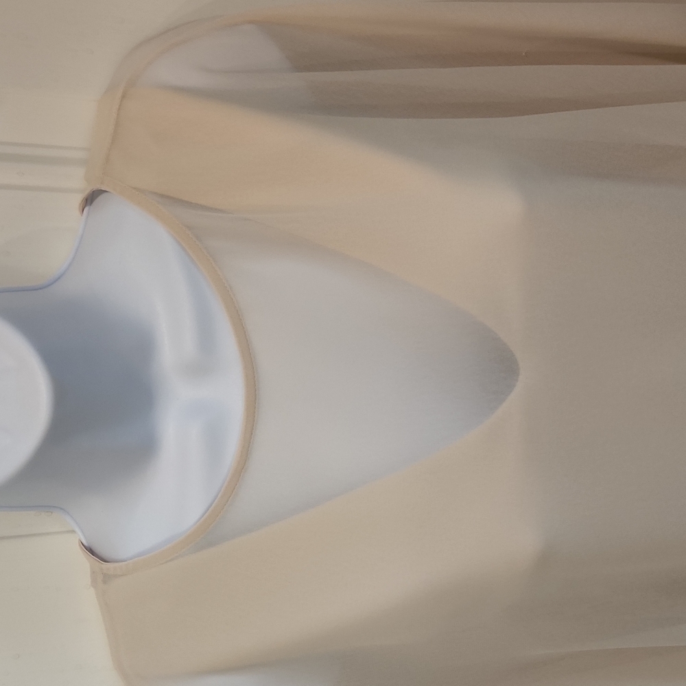 Halston Heritage Dress With Sheer Overlay - Picture 4 of 8